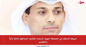 خريطة الأمطار في المملكة اليوم: الأرصاد تكشف المناطق الأكثر تأثراً بالطقس